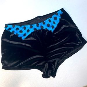 Art Stone Costume Spandex Velvet Shorts. Dotty Jazz Kids Tap New